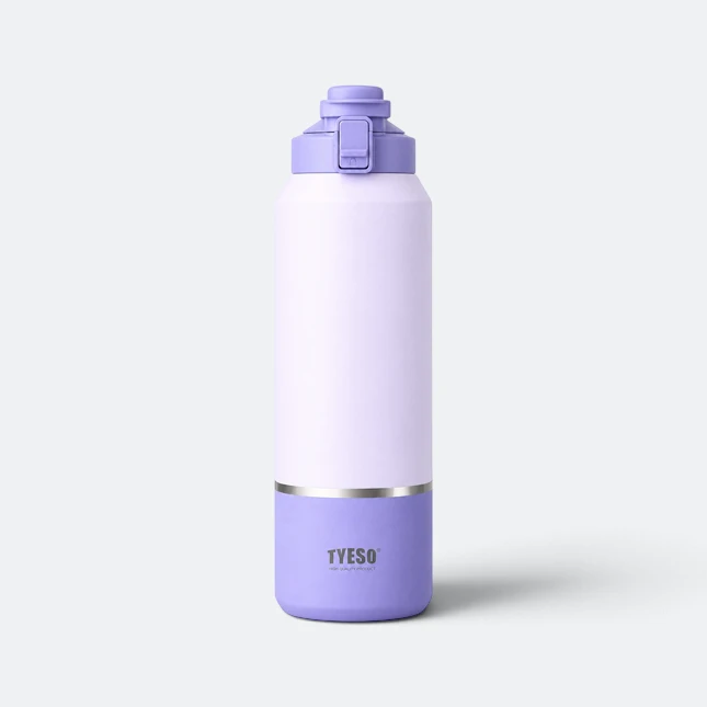Gmg2179 tyeso vacuum sport bottle with spout lid purple view, thermal flask corporate gift malaysia with logo printing