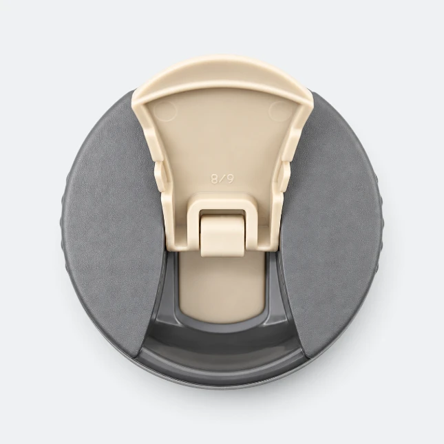 Gmg2185 tyeso slim vacuum flask lid top view, thermal flask corporate gift malaysia with logo printing