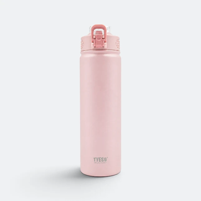 GMG2186 Tyeso Vacuum Bottle with Flip Lock Lid Pink Gmg2186 tyeso vacuum bottle with flip lock lid pink view, thermal flask corporate gift malaysia with logo printing