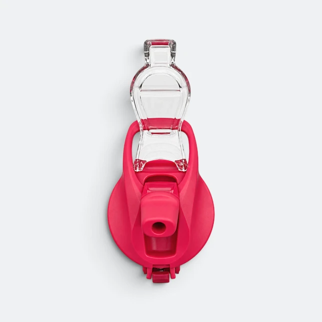 GMG2186 Tyeso Vacuum Bottle with Flip Lock Lid Red Lid Open Gmg2186 tyeso vacuum bottle with flip lock lid red lid open view, thermal flask corporate gift malaysia with logo printing