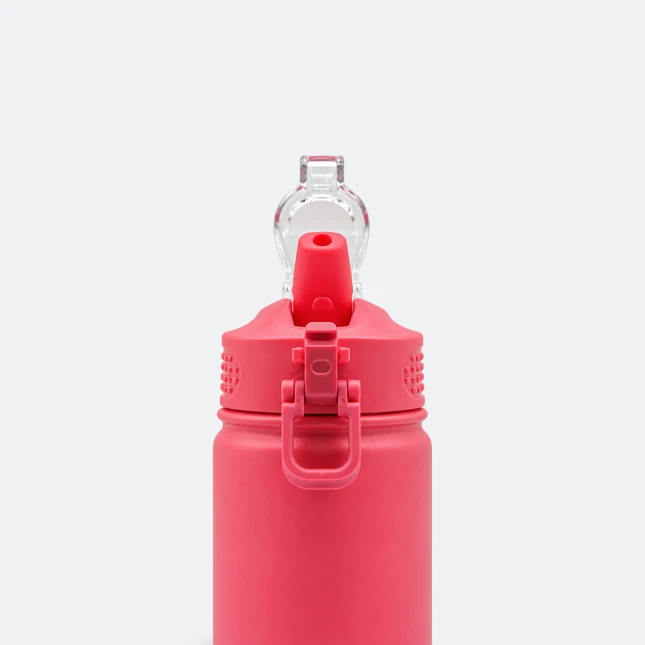 GMG2186 Tyeso Vacuum Bottle with Flip Lock Lid Red Spout Gmg2186 tyeso vacuum bottle with flip lock lid red spout view, thermal flask corporate gift malaysia with logo printing