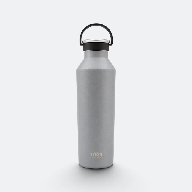 GMG2187 Tyeso Vacuum Bottle with Loop Cap Grey Gmg2187 tyeso vacuum bottle with loop cap grey view, thermal flask corporate gift malaysia with logo printing