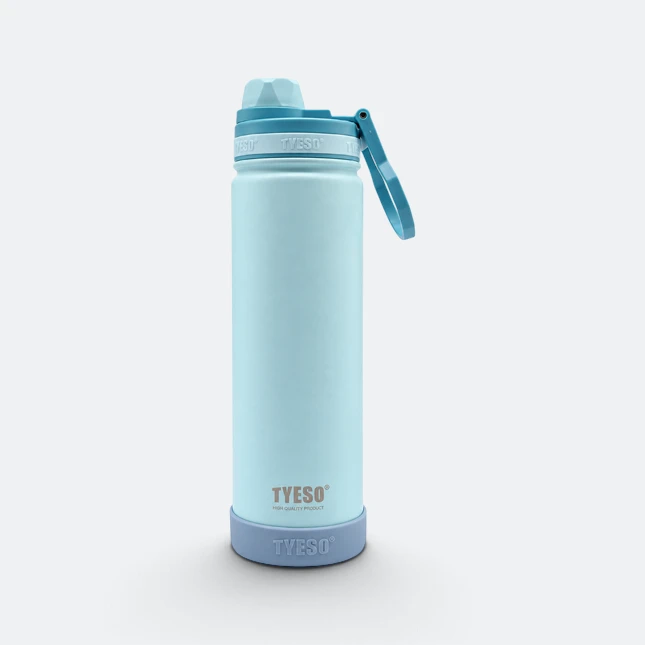 Gmg2188 tyeso vacuum bottle with handle cap sea blue view, thermal flask corporate gift malaysia with logo printing