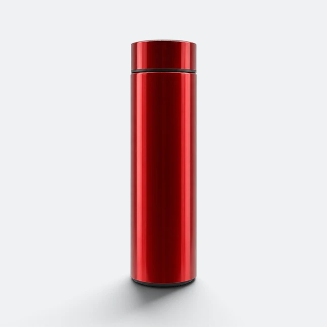 GMG2191 Lumen LED Temperature Vacuum Flask Red Gmg2191 lumen led temperature vacuum flask red view, thermal flask corporate gift malaysia with logo printing