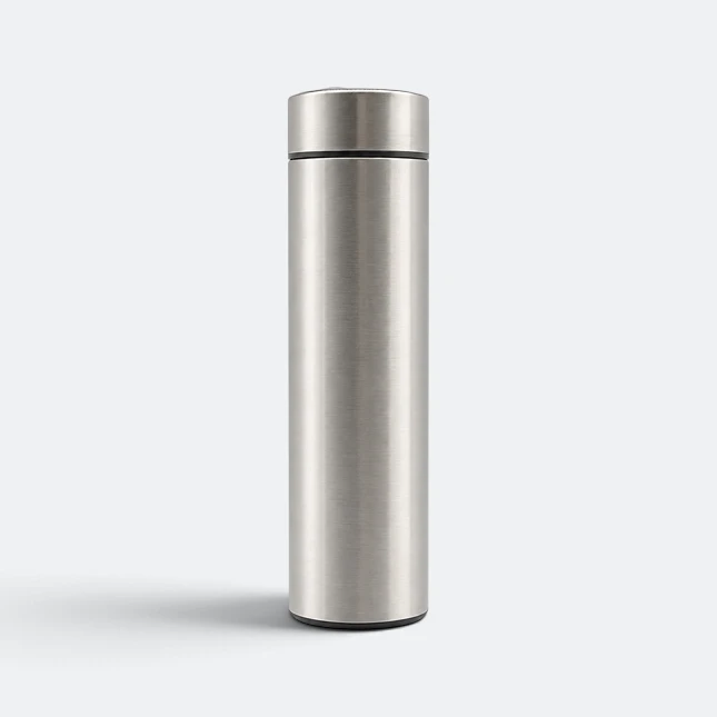 GMG2191 Lumen LED Temperature Vacuum Flask Silver Gmg2191 lumen led temperature vacuum flask silver view, thermal flask corporate gift malaysia with logo printing