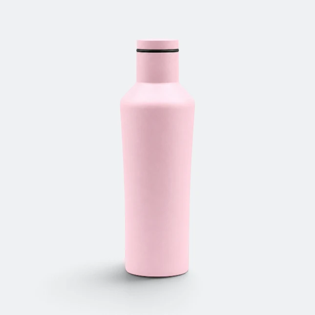 GMG2193 Cone Matte Vacuum Flask Pink Gmg2193 cone matte vacuum flask pink view, thermal flask corporate gift malaysia with logo printing