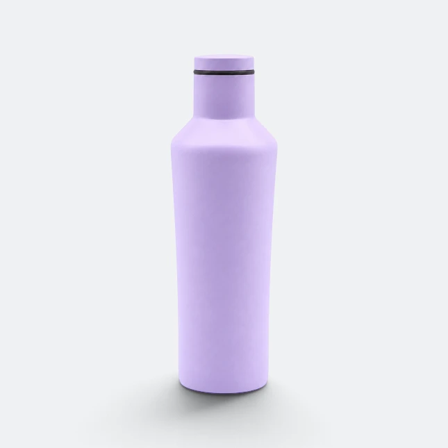 GMG2193 Cone Matte Vacuum Flask Purple Gmg2193 cone matte vacuum flask purple view, thermal flask corporate gift malaysia with logo printing