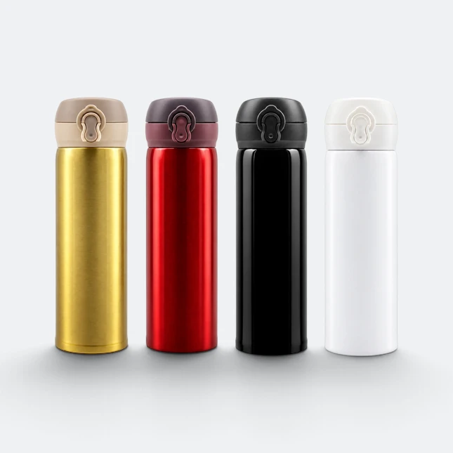 Gmg2194 flipsy glossy vacuum flask with flip lid all colours view, thermal flask corporate gift malaysia with logo printing