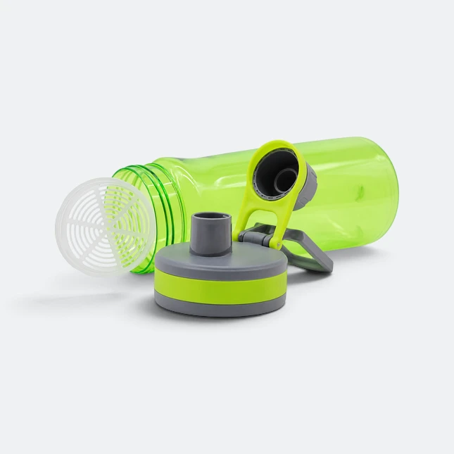Gmg2197 rio polycarbonate sport bottle with loop apple green parts view, sports bottle corporate gift malaysia with logo printing