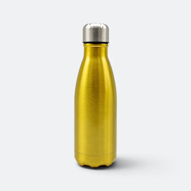 Gmg2199 cola single wall stainless steel bottle gold view, sports bottle corporate gift malaysia with logo printing