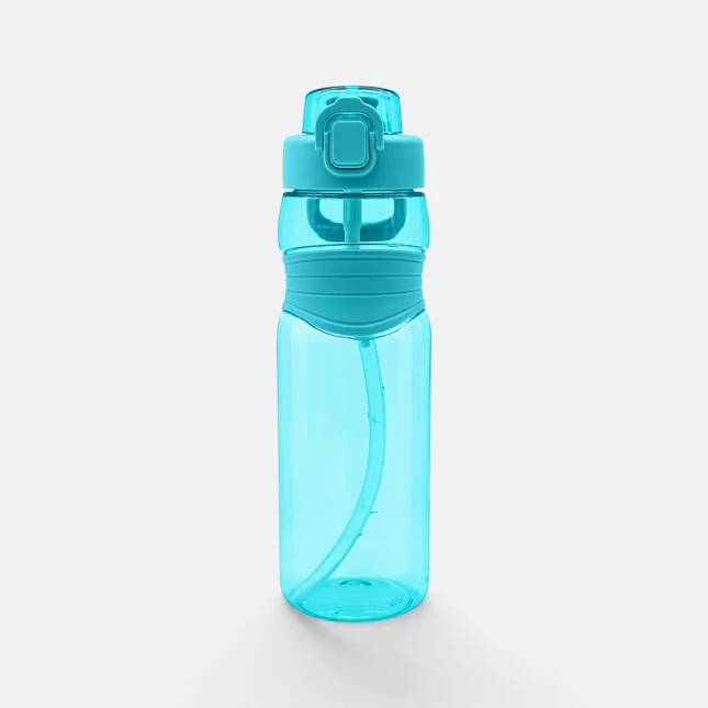 Gmg2201 hydra tritan bpa free bottle turquoise front view, sports bottle corporate gift malaysia with logo printing