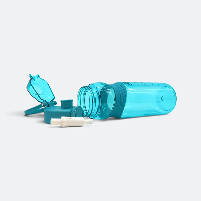 Gmg2201 hydra tritan bpa free bottle turquoise parts view, sports bottle corporate gift malaysia with logo printing