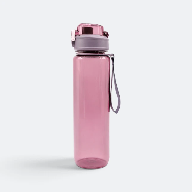 Gmg2202 flipper tritan bpa free bottle pink strap view, sports bottle corporate gift malaysia with logo printing