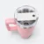Gmg2211 mega vacuum tumbler with handle and straw pink lid detail view, thermal flask corporate gift malaysia with logo printing