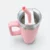 Gmg2211 mega vacuum tumbler with handle and straw pink top view, thermal flask corporate gift malaysia with logo printing