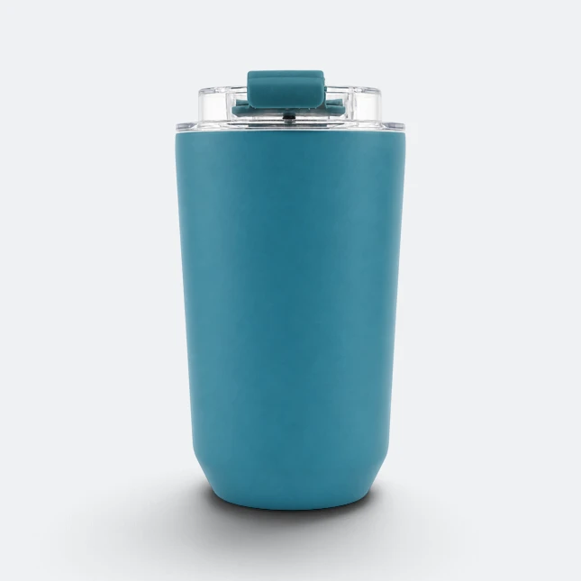 Gmg2213 brew vacuum coffee mug turquoise view, thermal flask corporate gift malaysia with logo printing