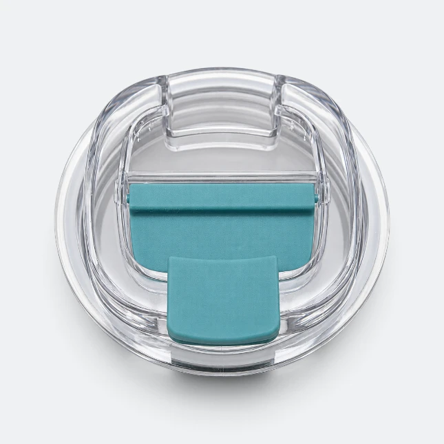 Gmg2213 brew vacuum coffee mug turquoise lid view, thermal flask corporate gift malaysia with logo printing