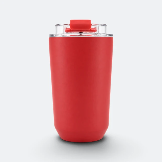 Gmg2213 brew vacuum coffee mug red view, thermal flask corporate gift malaysia with logo printing