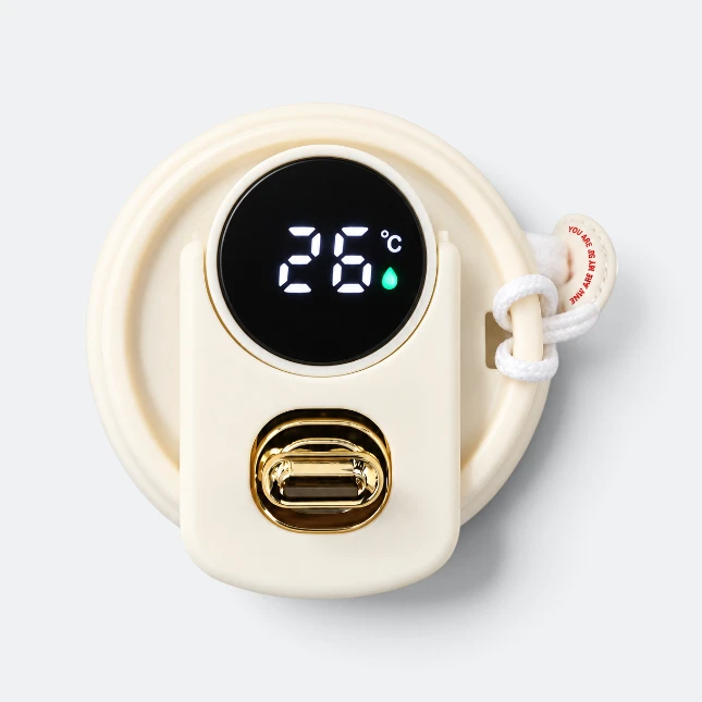 Gmg2216 ridge led temperature vacuum tumbler beige temperature display view, thermal flask corporate gift malaysia with logo printing