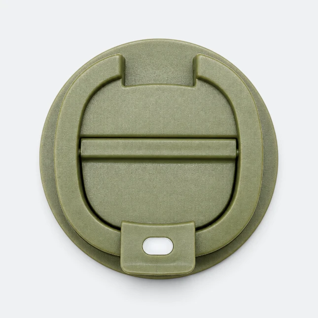 Gmg2217 plaino vacuum coffee tumbler army green lid view, thermal flask corporate gift malaysia with logo printing