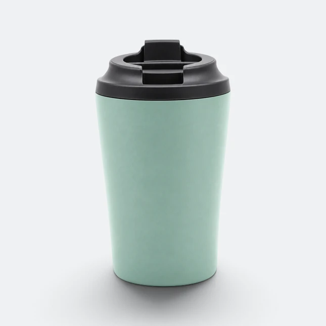 GMG2218 Barista Vacuum Coffee Tumbler Army Green Angle Gmg2218 barista vacuum coffee tumbler army green angle view, thermal flask corporate gift malaysia with logo printing