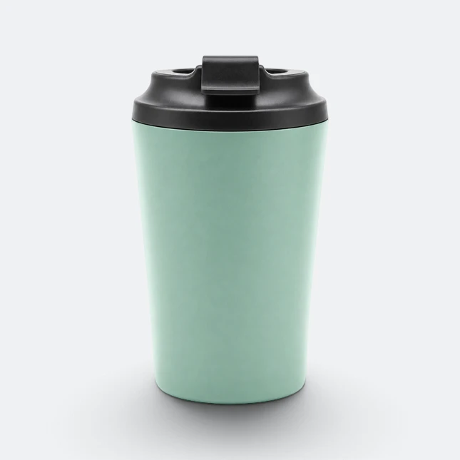 GMG2218 Barista Vacuum Coffee Tumbler Army Green Side Gmg2218 barista vacuum coffee tumbler army green side view, thermal flask corporate gift malaysia with logo printing