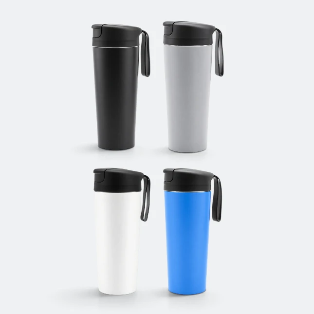 Gmg2219 hooky vacuum suction mug with handle lid all colours view, thermal flask corporate gift malaysia with logo printing