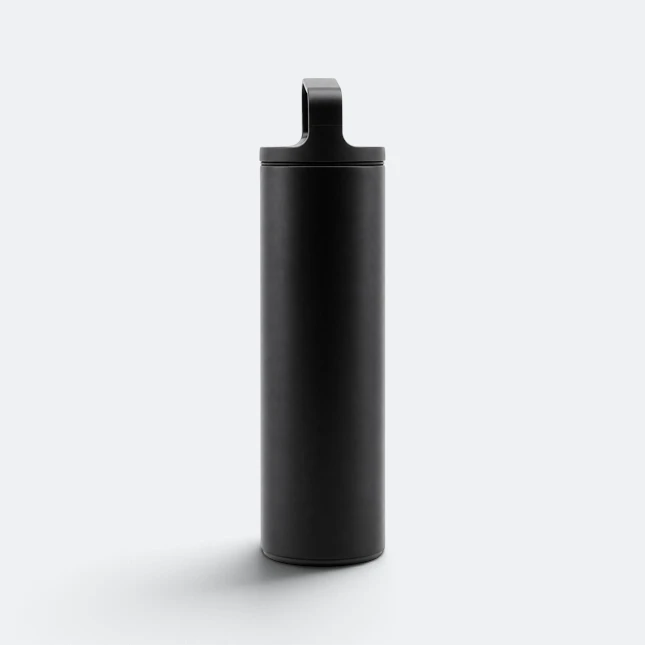 GMG2220 Slender Vacuum Tumbler with Loop Lid Black Gmg2220 slender vacuum tumbler with loop lid black view, thermal flask corporate gift malaysia with logo printing