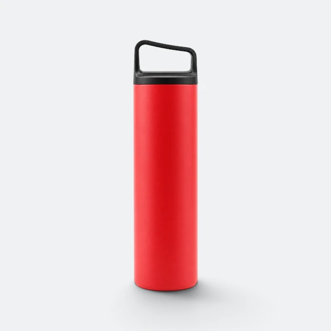 GMG2220 Slender Vacuum Tumbler with Loop Lid Red Gmg2220 slender vacuum tumbler with loop lid red view, thermal flask corporate gift malaysia with logo printing