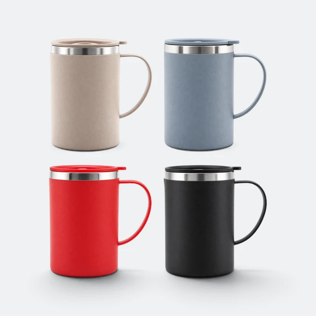 Gmg2223 mugga stainless steel office mug with lid all colours view, thermal flask corporate gift malaysia with logo printing