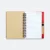 Gmg3250 tabby eco notepad with pen and sticky notes brown open view, eco notepad corporate gift malaysia with logo printing