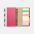 Gmg3250 tabby eco notepad with pen and sticky notes red open view, eco notepad corporate gift malaysia with logo printing
