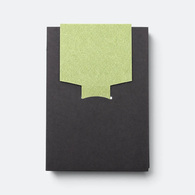 Gmg3252 pocketo eco notepad with sticky notes green view, eco notepad corporate gift malaysia with logo printing