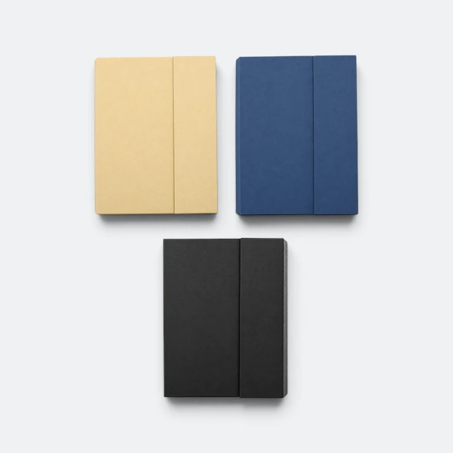 Gmg3253 krafto eco notepad with pen and sticky notes all colours view, eco notepad corporate gift malaysia with logo printing
