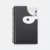 GMG3255 Curva PVC Notepad with Pen Black Gmg3255 curva pvc notepad with pen black view, notepad corporate gift malaysia with logo printing