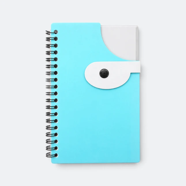 GMG3255 Curva PVC Notepad with Pen Sea Blue Gmg3255 curva pvc notepad with pen sea blue view, notepad corporate gift malaysia with logo printing