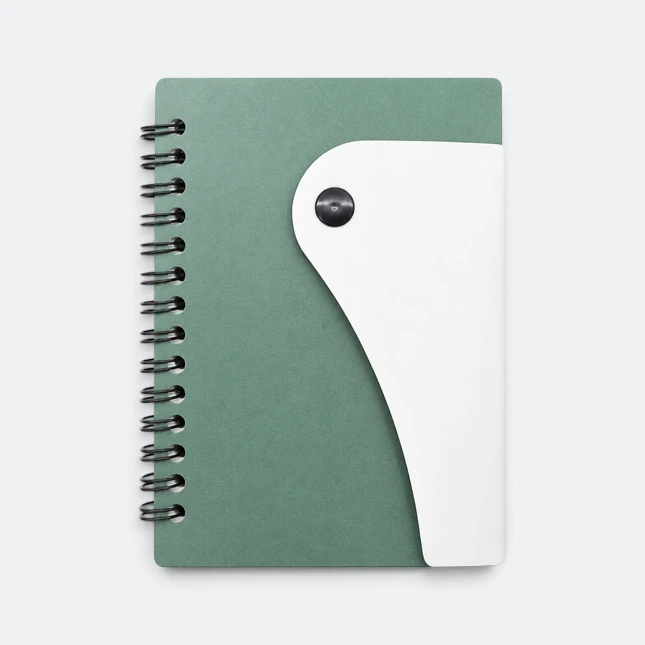 Gmg3256 curva pvc notepad with pen apple green view, notepad corporate gift malaysia with logo printing