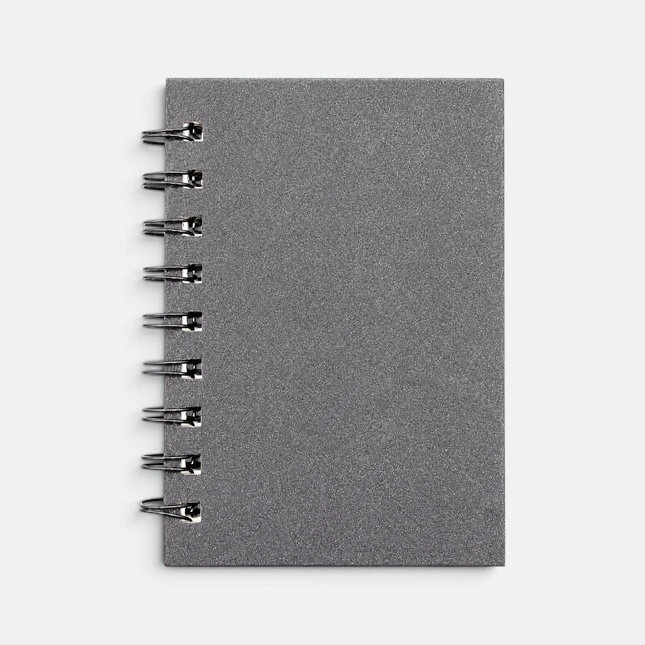 Gmg3257 spira eco notepad silver view, eco notepad corporate gift malaysia with logo printing