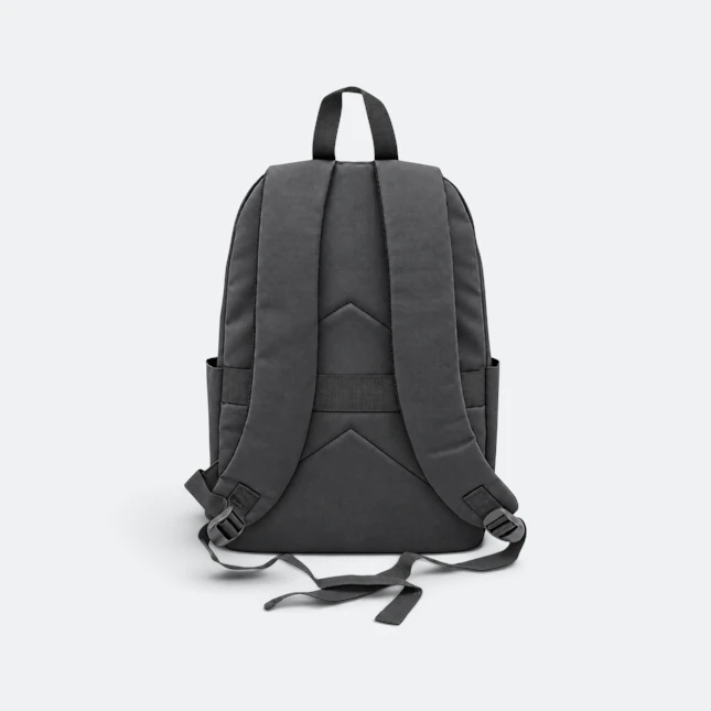 Gmg4235 everly pu leather backpack black back view, backpack corporate gift malaysia with logo printing