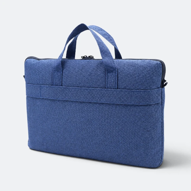 GMG4243 Briefo Nylon Laptop Carry Bag 14" Navy Blue Front Gmg4243 briefo nylon laptop carry bag 14" navy blue front view, laptop bag corporate gift malaysia with logo printing