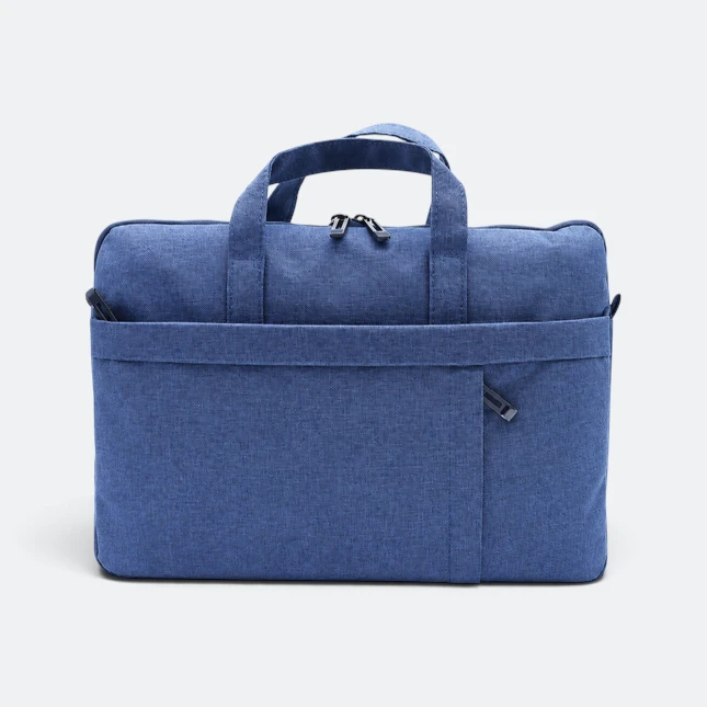 GMG4243 Briefo Nylon Laptop Carry Bag 14" Navy Blue Side Gmg4243 briefo nylon laptop carry bag 14" navy blue side view, laptop bag corporate gift malaysia with logo printing
