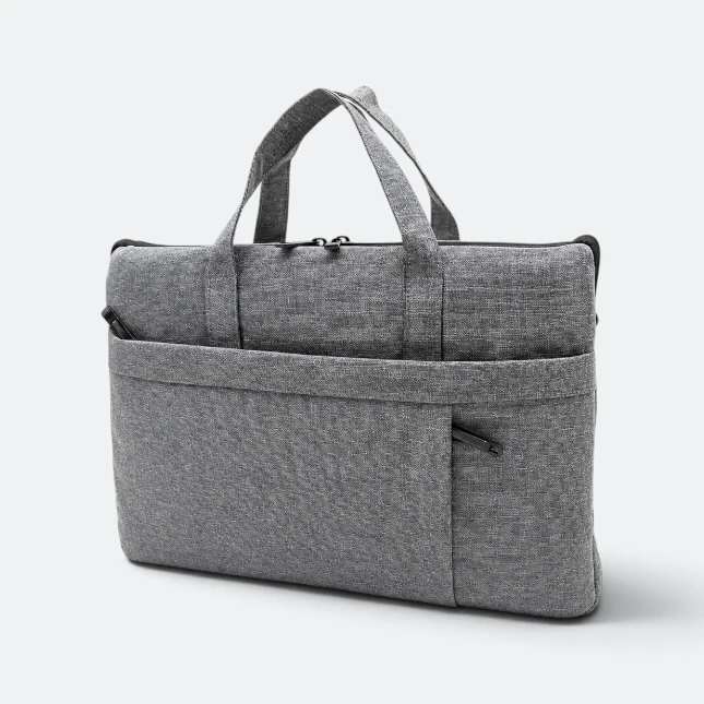 GMG4243 Briefo Nylon Laptop Carry Bag 14" Grey Gmg4243 briefo nylon laptop carry bag 14" grey view, laptop bag corporate gift malaysia with logo printing