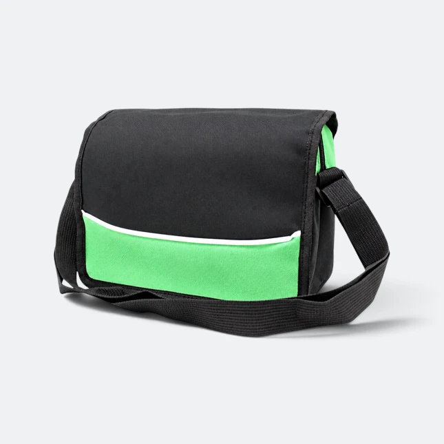 Gmg4245 flapp nylon shoulder sling bag apple green view, sling bag corporate gift malaysia with logo printing