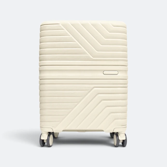 Gmg4247 voyago chevron hard luggage 20" beige view, travel bag corporate gift malaysia with logo printing