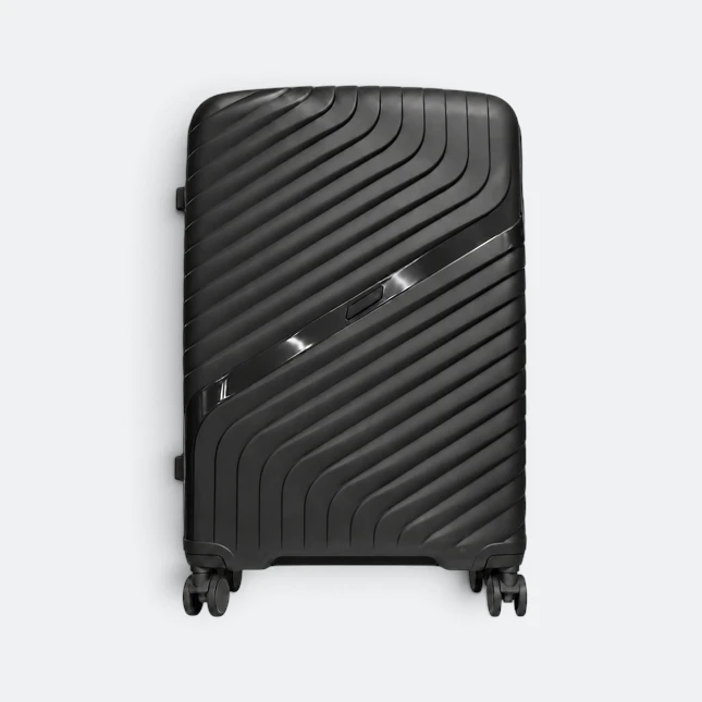 Gmg4249 jetline hard luggage 28" black view, travel bag corporate gift malaysia with logo printing