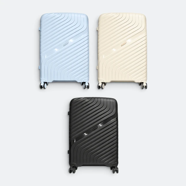 Gmg4250 jetline hard luggage 24" all colours view, travel bag corporate gift malaysia with logo printing