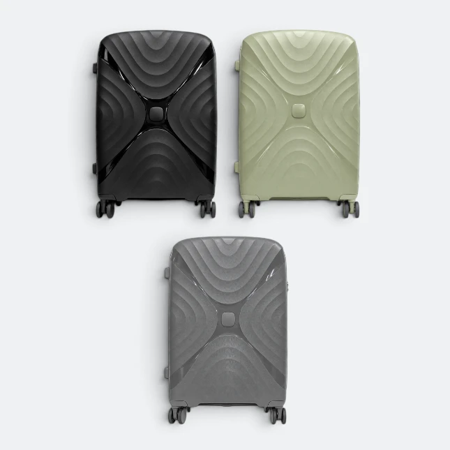 Gmg4252 orbita curve hard luggage 24" all colours view, travel bag corporate gift malaysia with logo printing