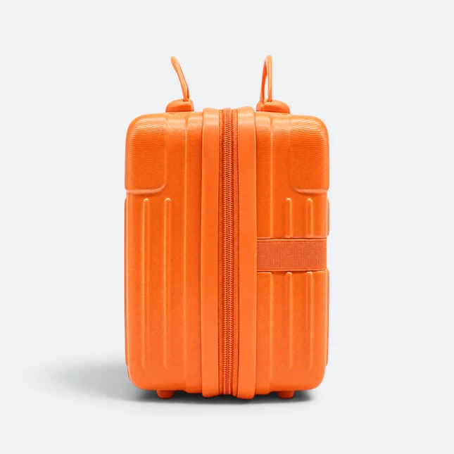 Gmg4254 orbita vanity case 14" orange back view, travel bag corporate gift malaysia with logo printing