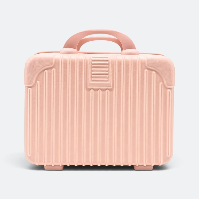 Gmg4254 orbita vanity case 14" pink view, travel bag corporate gift malaysia with logo printing