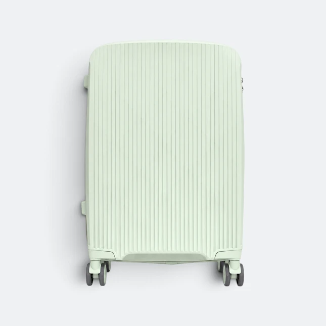 Gmg4255 stratos front pocket hard luggage 24" apple green view, travel bag corporate gift malaysia with logo printing